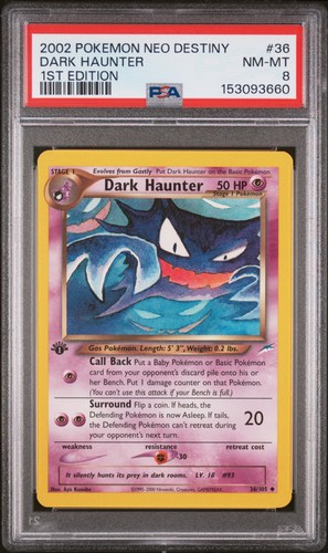 Dark Haunter (1st Edition) graded PSA 8 for sale on eBay