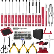 OGRC Tool Kit - Screwdriver Set (Flat, Phillips, Hex) RC Work Stand, 522PCS S...