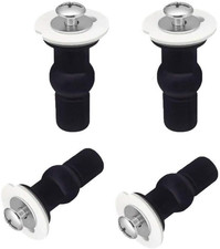 4 Pack Toilet Seat Bolts, Hinge Bolt Screws Toilet Seat Fixings Fix Expanding Ru