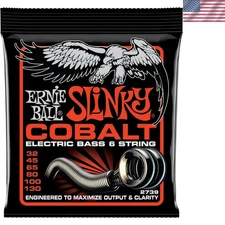 6-String Cobalt Slinky Electric Bass Strings 32-130 Gauge – Superior Performance