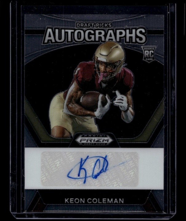 2024 Panini Prizm Draft Picks Football Keon Coleman #DPA-KCN RC Pick Auto