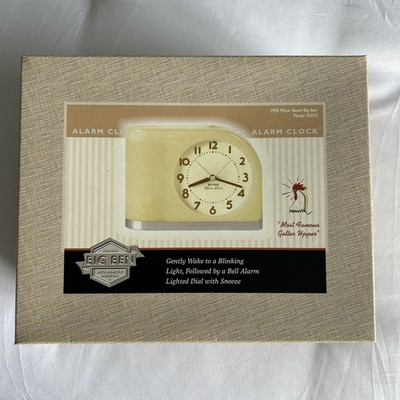 Big Ben Moon Beam Alarm Clock Model 43010 Lighted Dial Retro Alarm Clock