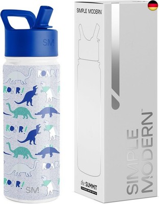 Simple Modern Kinder-Trinkflasche mit Strohhalm | Isolierte Sport-Trinkflasche