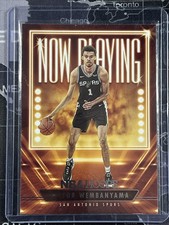 VICTOR WEMBANYAMA ROOKIE CARD 2023 NBA Hoops San Antonio Spurs NOW PLAYING RC 40