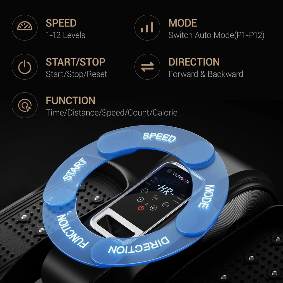 Under Desk Elliptical Machine, Fully Assembled Ellipse Leg Exerciser with Remote - Image 3 of 4