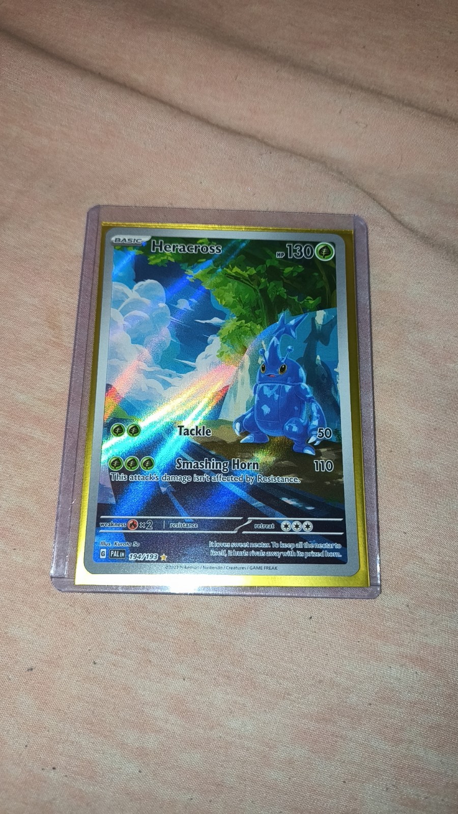 Pokemon - Heracross 194/193 - Paldea Evolved - Gallery Holo - NM/M