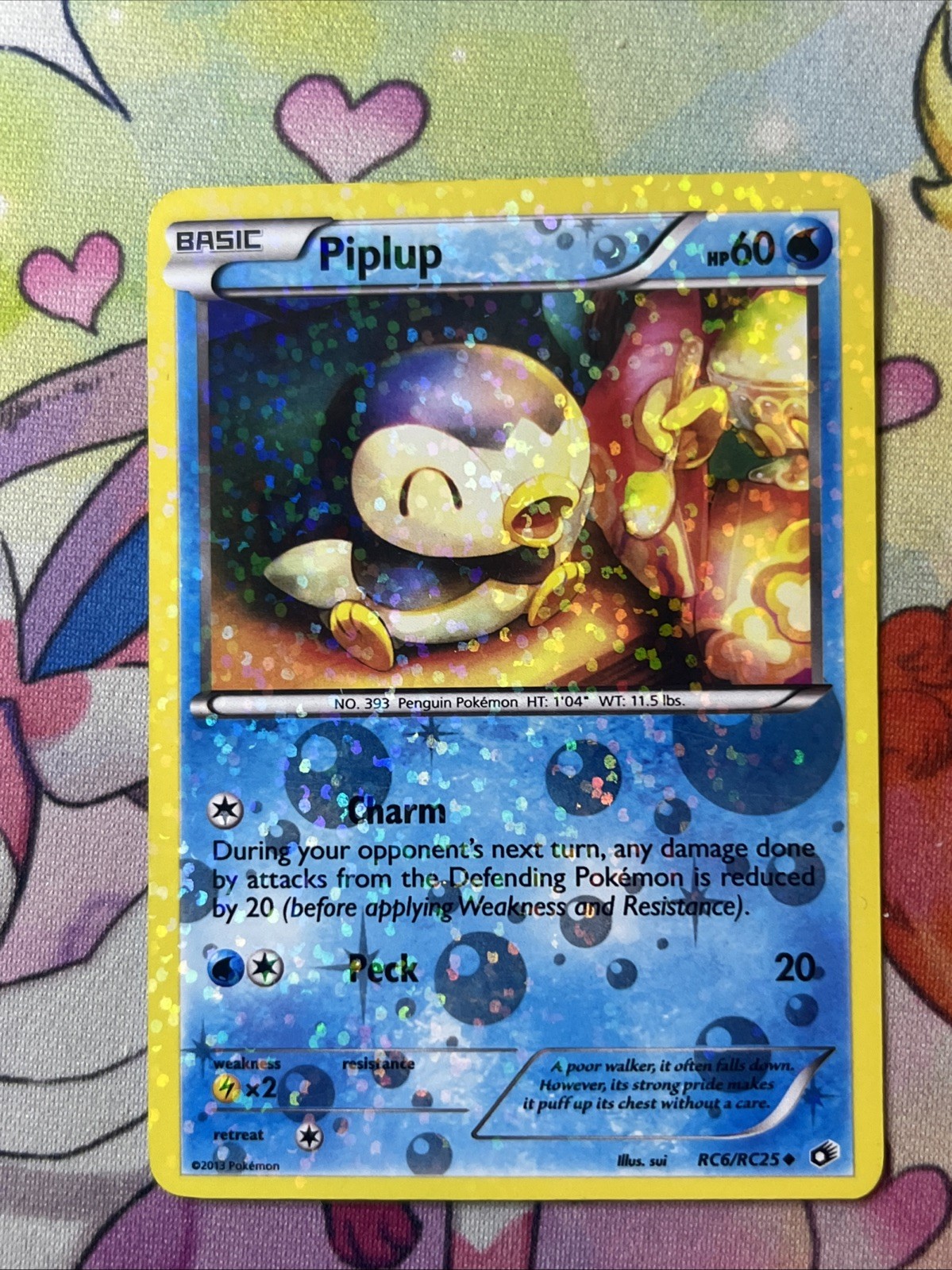 Piplup RC6/RC25 Pokemon Legendary Treasures Radiant Collection Card LP