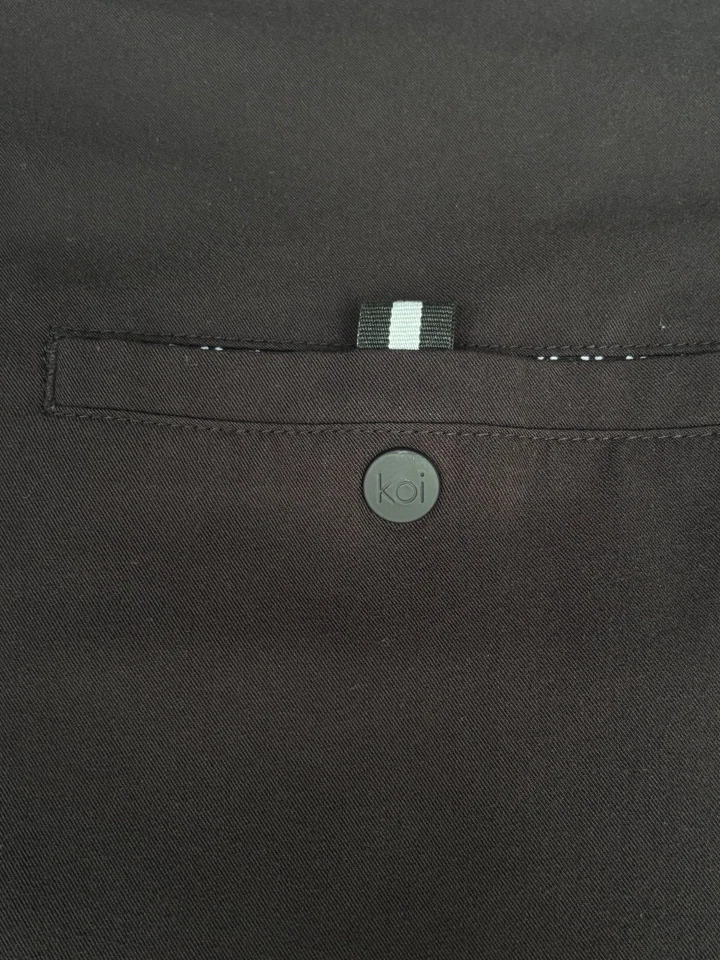 Пуловер Koi Next Gen Scrub Top XL черный эластичный с v-образным вырезом короткий рукав - Изображение 4 из 4