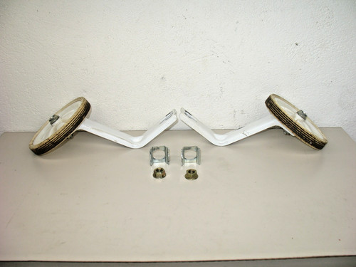 Pair of White Training Wheels from a 16" Huffy Looney Tunes Bicycle - USED