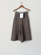 Max Mara SIZE 2 wool blend brown wide leg cro...