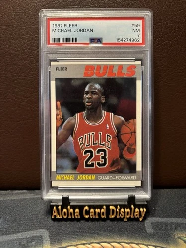 1987 Fleer #59 Michael Jordan All-Star PSA 7 AIR JORDAN GREATEST YEAR