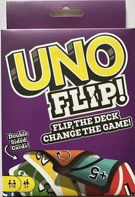 Flip Uno Kartenspiel Mehrfarbig Spannend Familienspaß Kartenspiel Uno Portofrei