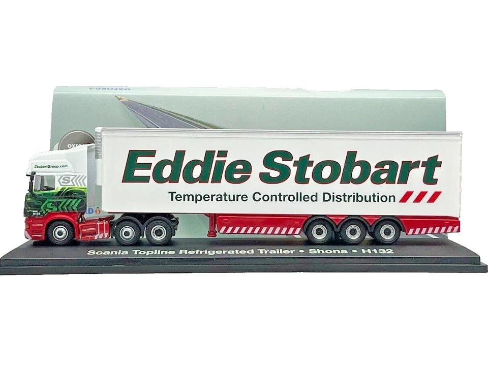 Eddie Stobart Scania R420 Topline Shona Camion Refrigerato 1/76 Oxford Diecast - Immagine 3 di 4