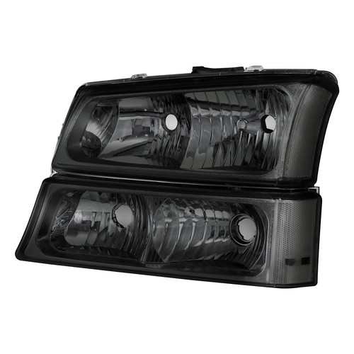 Pair Black Headlights ASSY For 2003-2006 Chevy Silverado Avalanche 1500 2500 HD - Bild 3 von 13
