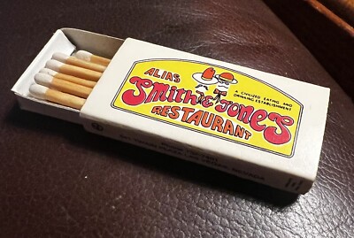 Alias Smith & Jones Restaurant, Las Vegas, NV, Full Unstruck Slim Matchbox