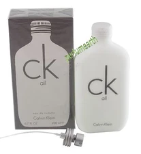 CK ALL by Calvin Klein for Unisex 6.7 oz/200 ml Edt Spray Brand New In Box