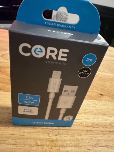 Core 2 Metre USB Cable for iPhone - White new,,,,,