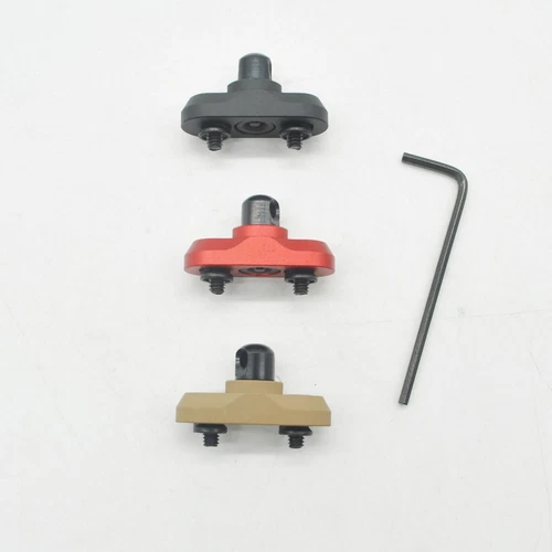 Black/Tan/Red_Sling Swivel Mount Attachment Adapter for KeyMod Rail - Picture 1 of 18