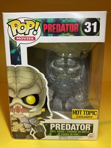 Funko Pop! Movies Predator #31 Clear with Blood Splatter Hot Topic Exclusive