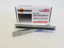 Spotnails #87008 STAPLES 3/8" CROWN 1/2" LONG 10,000/box