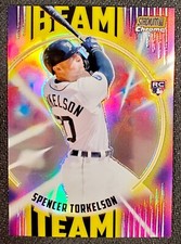 2022 Topps Stadium Chrome Beam Team Gold Refractor Spencer Torkelson 8/50 SSP SP
