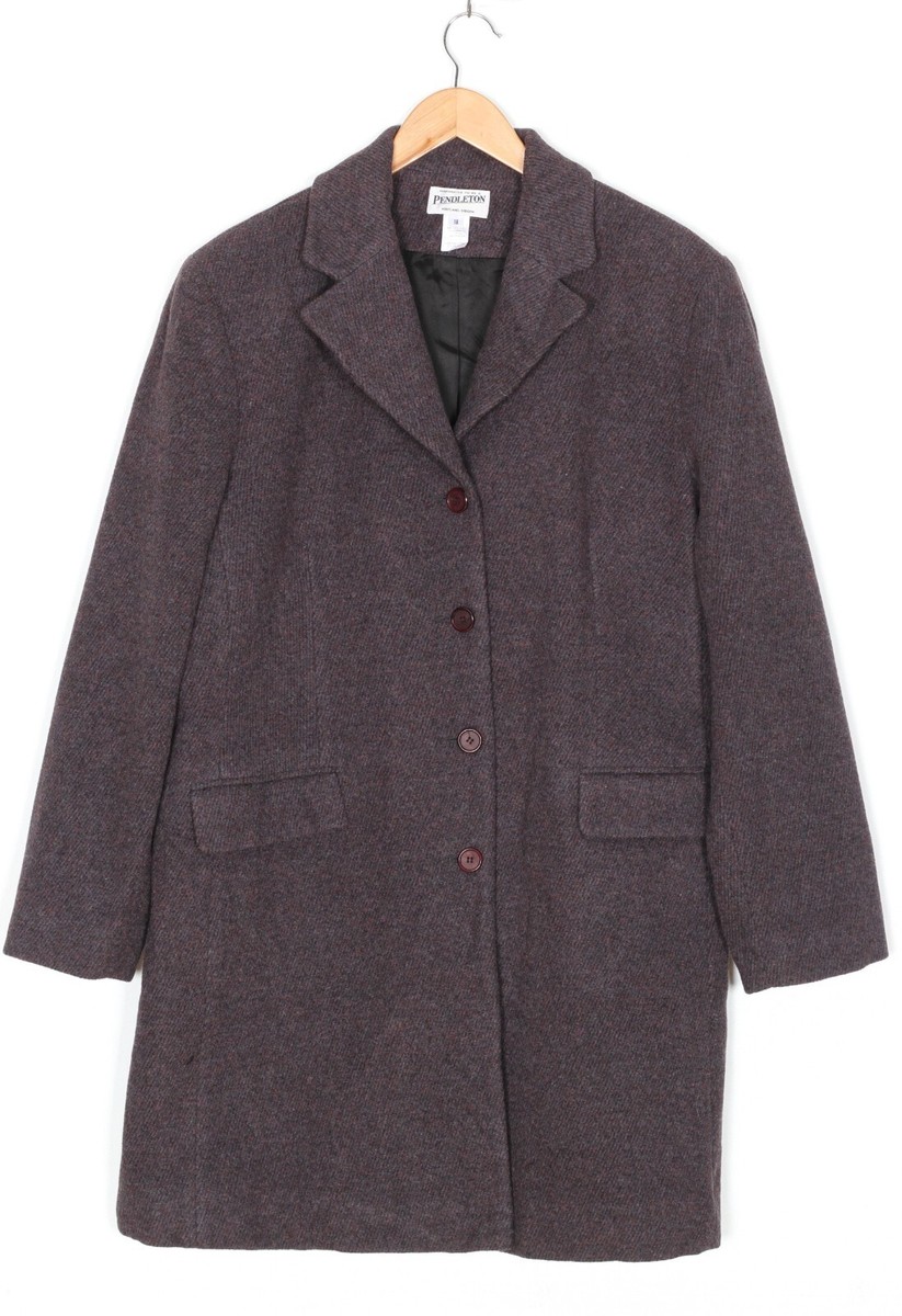 Pendleton ウールコート Japan Size M PENDLETON Wool Coat Women Size 18 MJ5377 | eBay