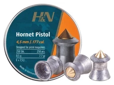 H&N Hornet Pistol 250 Count BRASS POINTED 4.5mm .177 Caliber Pellets GERMANY
