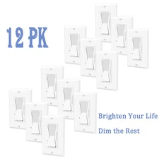 Digital Dimmer Light Switch for 150W Dimmable LED/CFL Lights Wall Plate Included