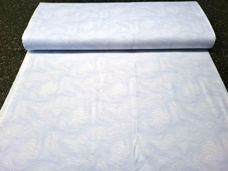 Beach Retreat BTY Studio 37 Marcus Brothers Light Blue White Topographical Lines - Image 3 of 3