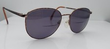 Vintage Charmant 7611 Brown Oval Titanium Sunglasses Japan FRAMES ONLY