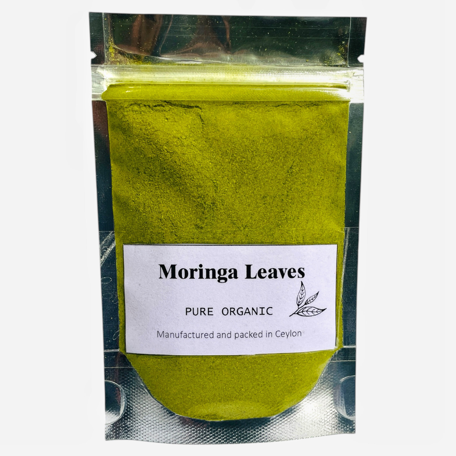 Organic Moringa Powder from Sri Lanka - Vegan Non-GMO Leaf Tea 2oz