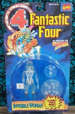 VTG 1995 MARVEL  FANTASTIC FOUR INVISIBLE WOMAN TOY BIZ ACTION FIGURE NEW 45112