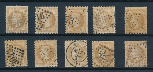 K2497 - STAMP OF FRANCE - No. 28 A obliterated - 10 copies for study - Picture 1 of 1