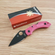 Spyderco Dragonfly Folding Knife 2.25" CPM S30V Steel Blade Pink FRN Handle