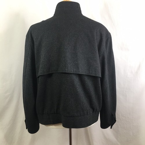 Members Only Mens Black Wool Blend Coat Jacket Size 46 Vented - Picture 11 of 11
