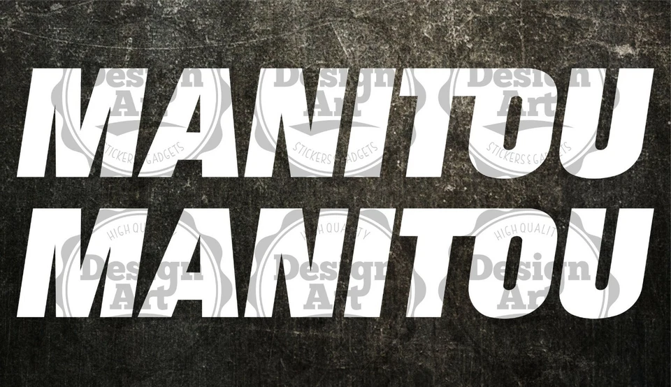MARKENLOS MANITOU #2 Lader Aufkleber Decal Sticker 2 Stücke Pieces 45cm