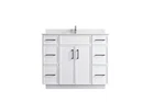 Dyconn Freestanding Shaker Bathroom Vanity with Stone cultured marble Countertop