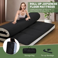 Japanese Floor Mattress Roll Up Mattress Futon Mat Twin Full Queen Tatami Pad