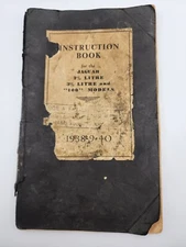 Original 1938 40 Jaguar 2.5 Ltr 3.5 Ltr And "100" Models Instruction Book Manual