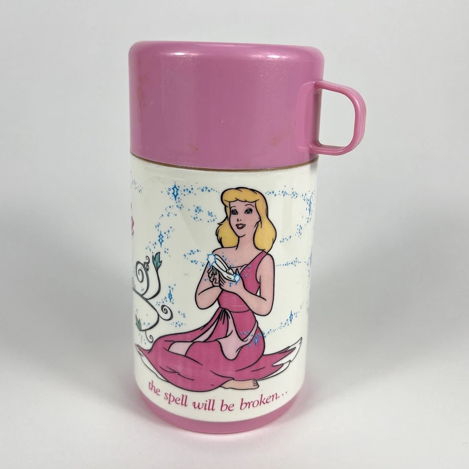 Termo Disney Vintage - Rosa Cenicienta - Jorobado de Notre Dame - Lote de 2 Foto 4 de 4