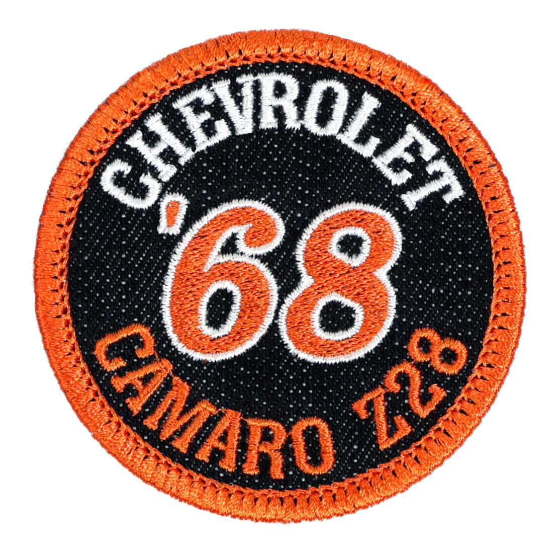 1968 Chevrolet Camaro Z28 Embroidered Patch Black/Orange