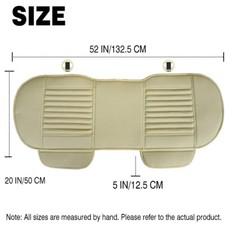 Universal Rear Back Car Seat Cover Protector Pu Leather Mat Pad Chair Cushion