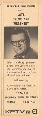 Portland Oregon Kptv Fox 12 News Live Stream 1958 KPTV TV AD/JOHN