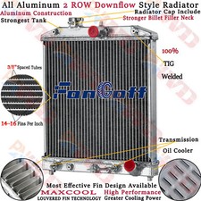 2 Row Aluminum Radiator For Honda Civic D15 D16 Ek Eg Acura Integra At 1992-2000