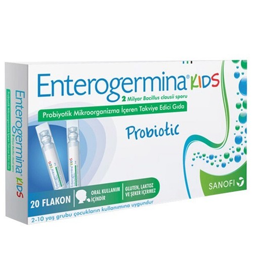 Enterogermina FOR KIDS Bacillus Clausii Probiotic 2 Billion (20 VIALS) x 3 boxes
