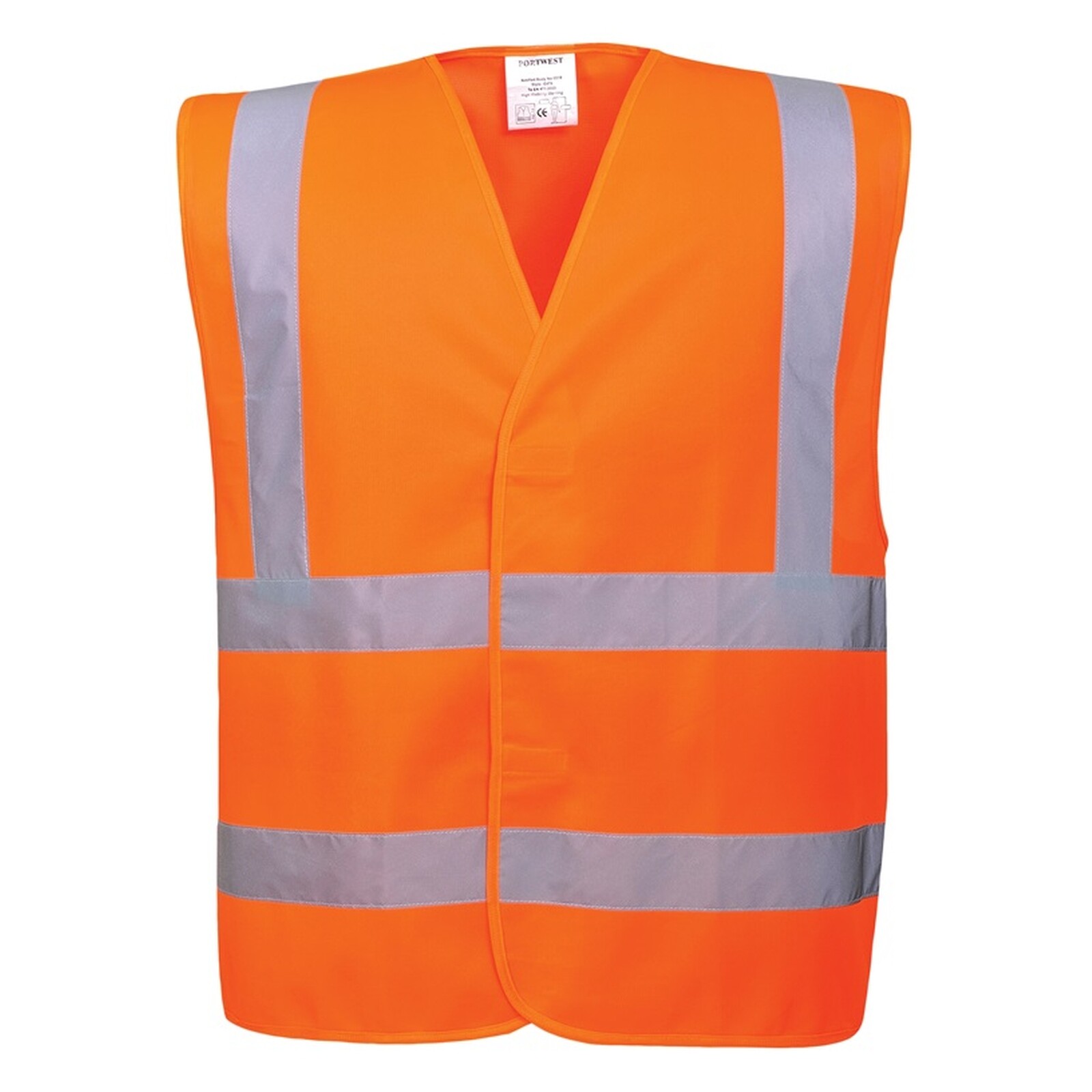 High Visibility Safety Vest - Fluorescent Orange - XL / XXXL - Portwest