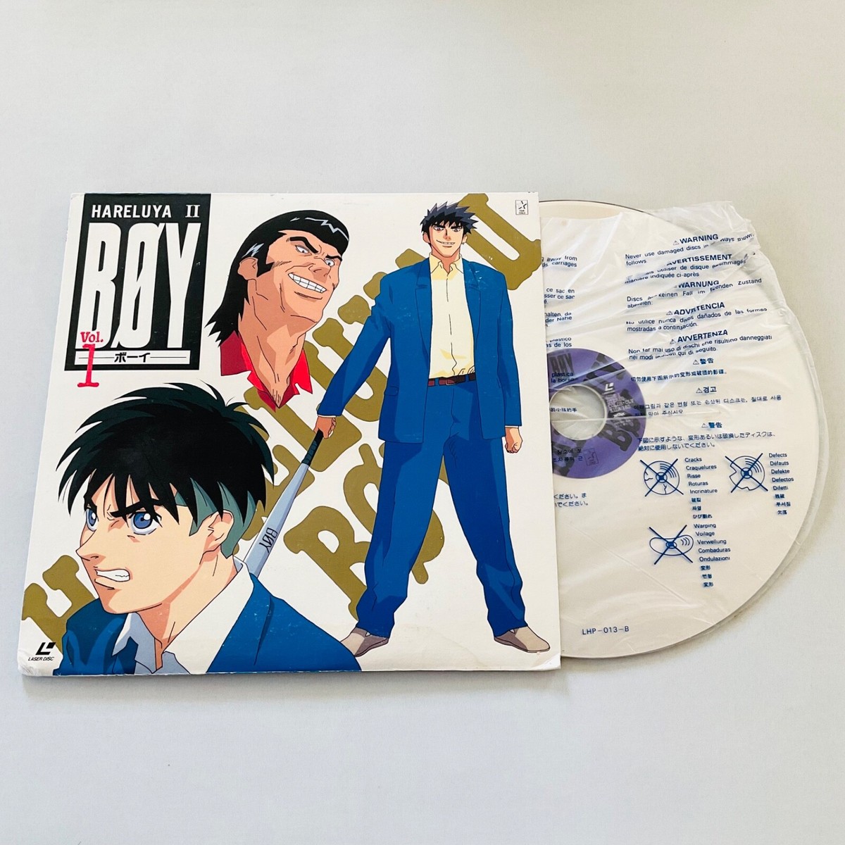 Hareluya II Boy Vol. 1 Laserdisc Episode 1 Kiyoshiro Okamoto Rare