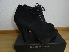 Fausta Moretti Plateau High Heels NP 249€ w NEU OVP Gr. 39 Stiefeletten Schuhe
