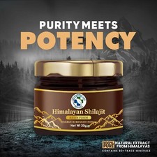 Pure 100 Himalayan Shilajeet, Soft Resin,Organic, Extremely Potent, Fulvic Acid