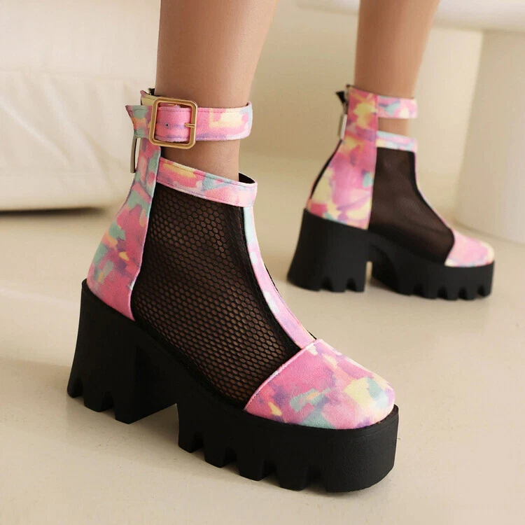 Hollow platform shop shoes